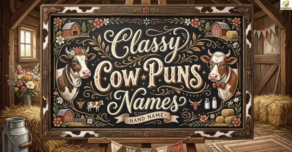 Classy Cow Puns Names