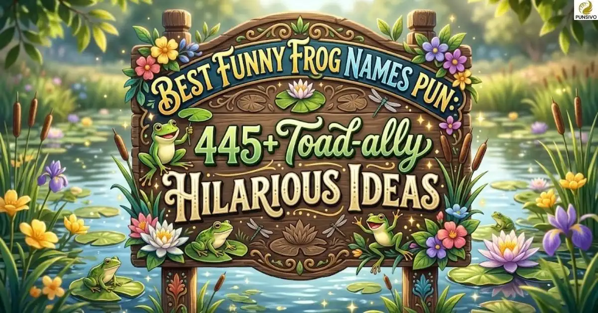 Best Funny Frog Names Pun: 445+ Toad-ally Hilarious Ideas