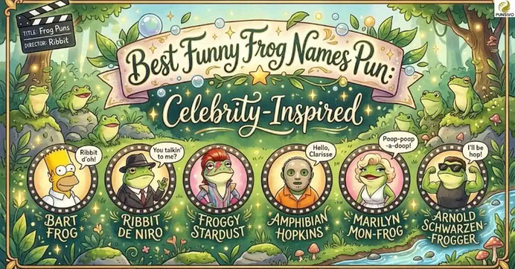 Best Funny Frog Names Pun: Celebrity-Inspired