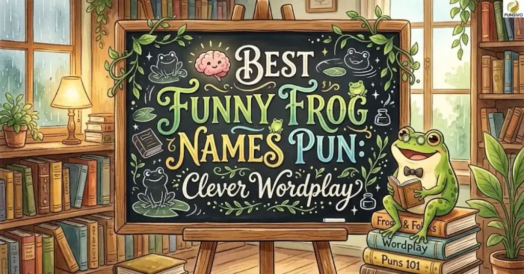 Best Funny Frog Names Pun: Clever Wordplay