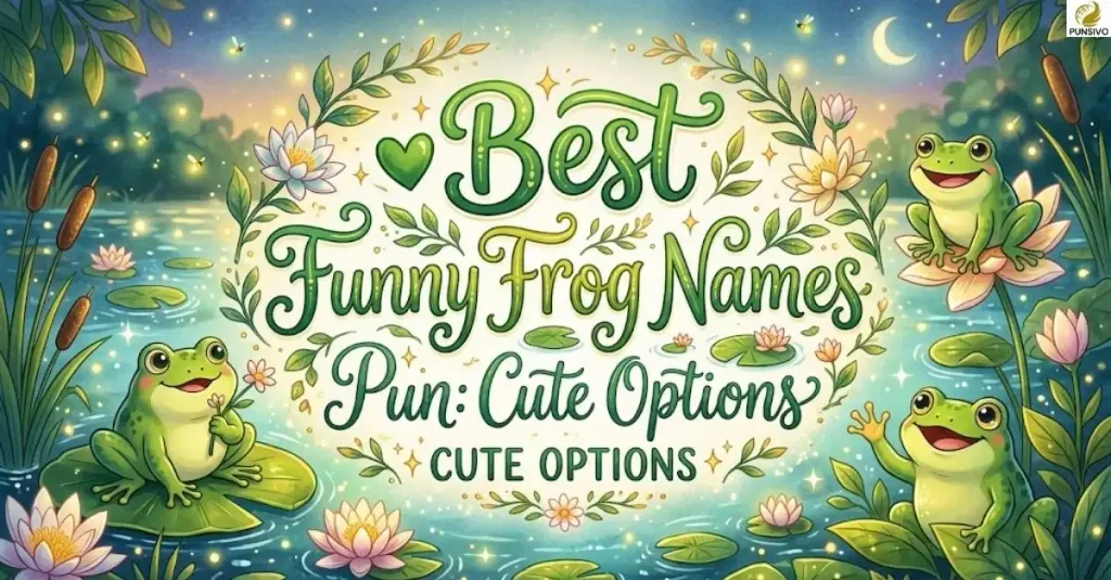 Best Funny Frog Names Pun: Cute Options