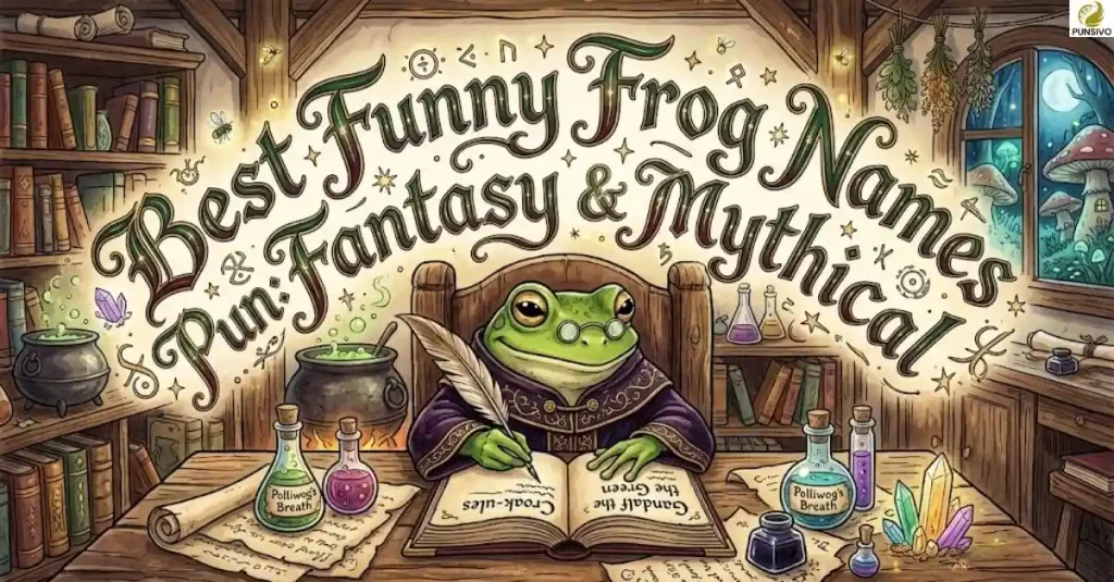 Best Funny Frog Names Pun: Fantasy & Mythical