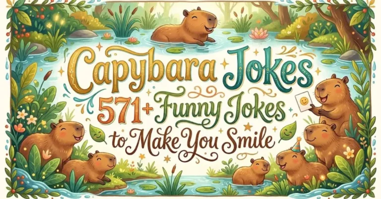 Capybara Jokes: 571+ Funny Jokes to Make You Smile