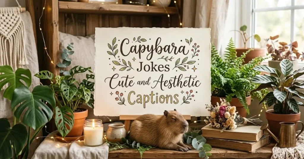 capybara-jokes-cute-and-aesthetic-captions Capybara Jokes Cute and Aesthetic Captions