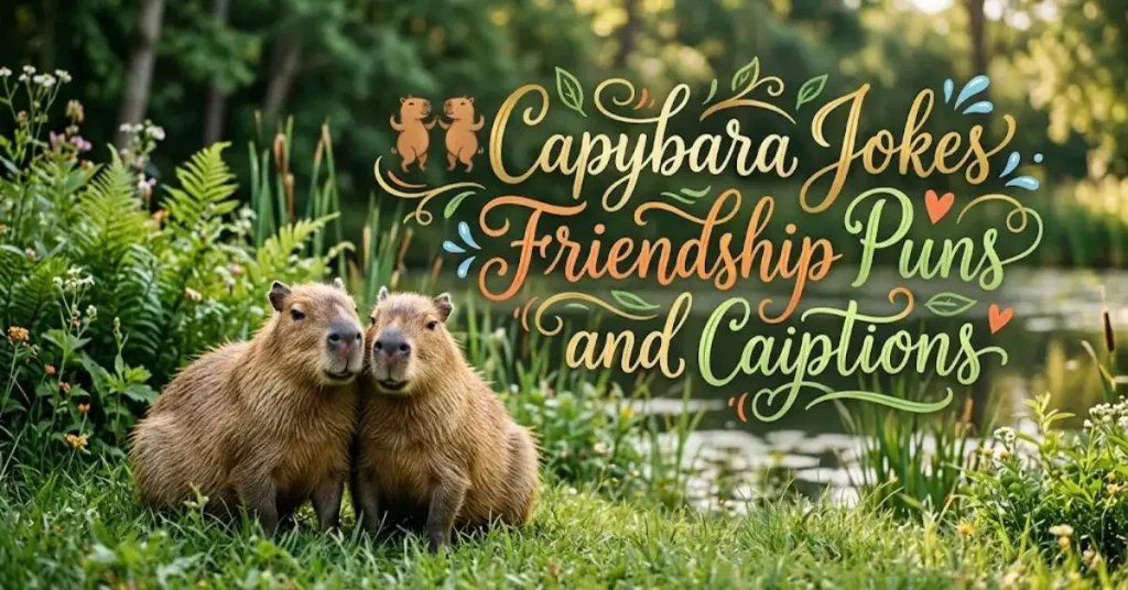 capybara-jokes-friendship-puns-and-captions Capybara Jokes Friendship Puns and Captions