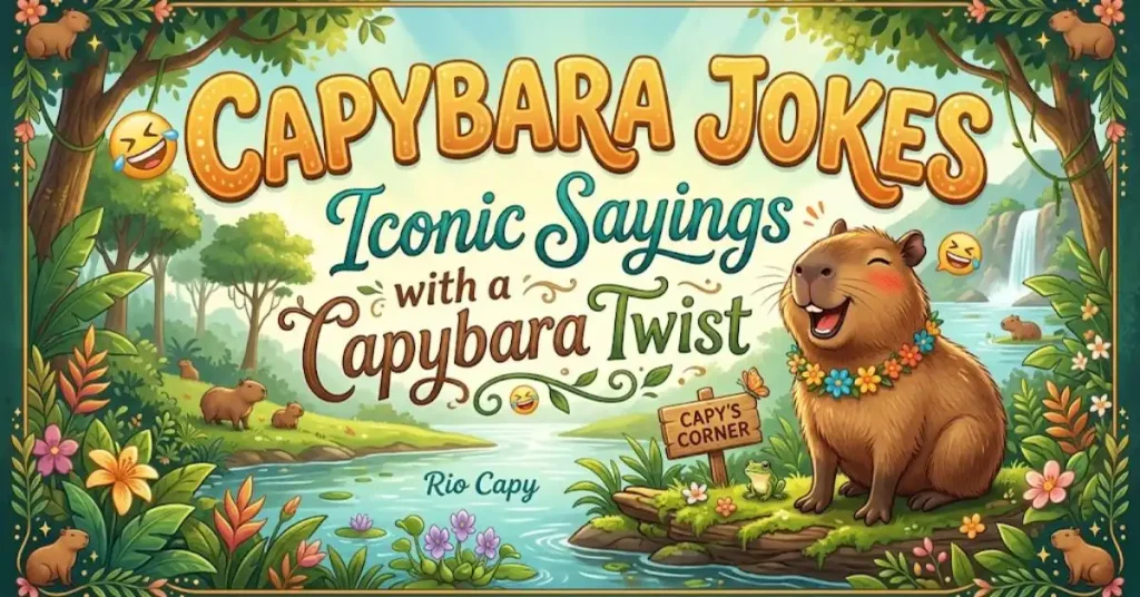 capybara-jokes-iconic-sayings-with-a-capybara-twist Capybara Jokes Iconic Sayings with a Capybara Twist