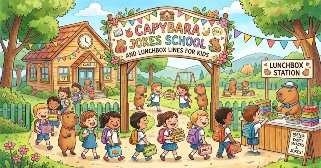 capybara-jokes-school-and-lunchbox-lines-for-kids Capybara Jokes School and Lunchbox Lines for Kids