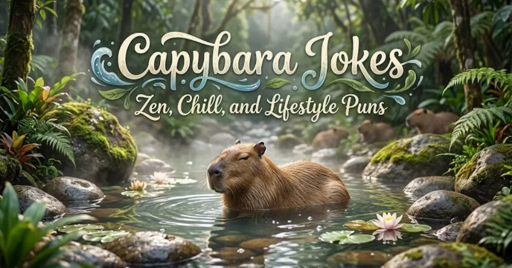 capybara-jokes-zen-chill-and-lifestyle-puns Capybara Jokes Zen, Chill, and Lifestyle Puns