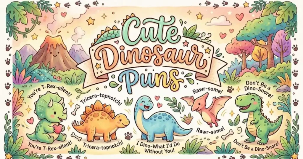 Cute Dinosaur Puns