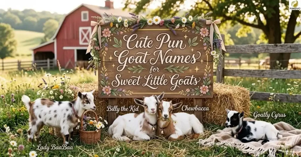 Cute Pun Goat Names for Sweet Little Goats