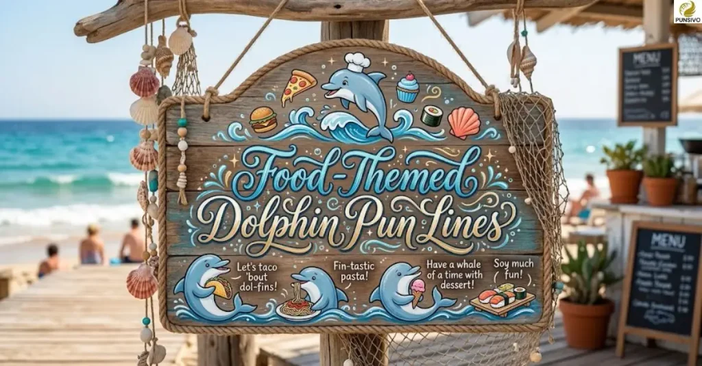 Food-Themed Dolphin Pun Lines