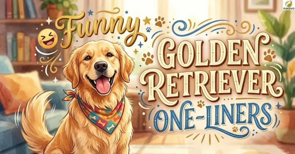 funny-golden-retriever-one-liners Funny Golden Retriever One-Liners