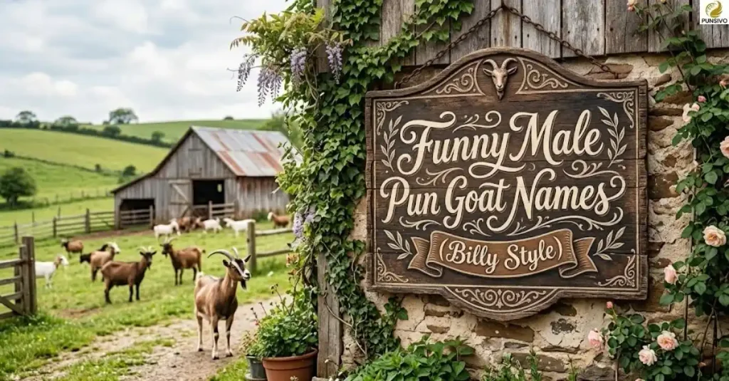 Funny Male Pun Goat Names (Billy Style)