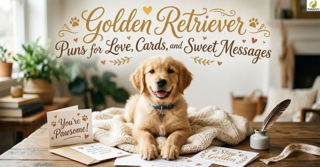 golden-retriever-puns-for-love-cards-and-sweet-messages Golden Retriever Puns for Love, Cards, and Sweet Messages