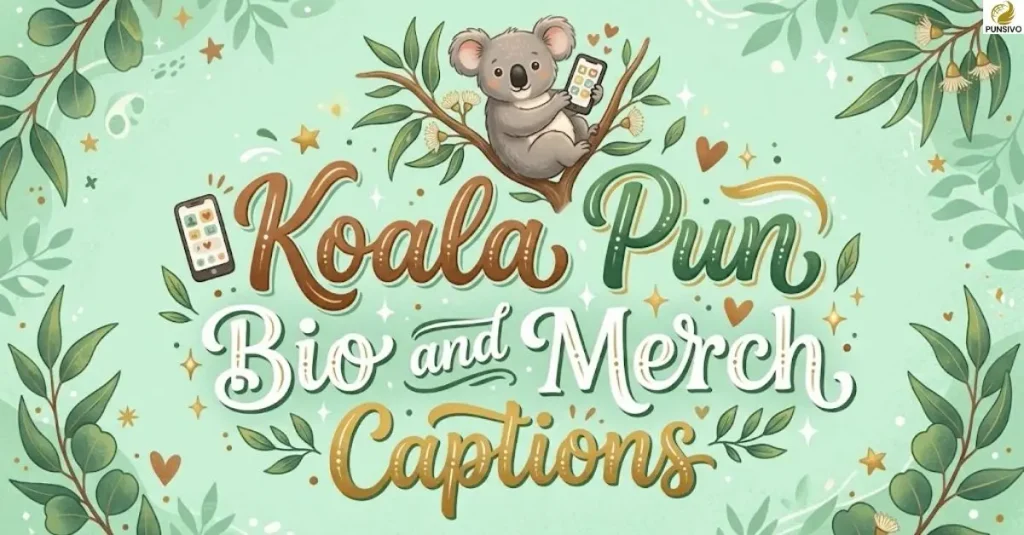 koala-pun-bio-and-merch-captions Koala Pun Bio and Merch Captions