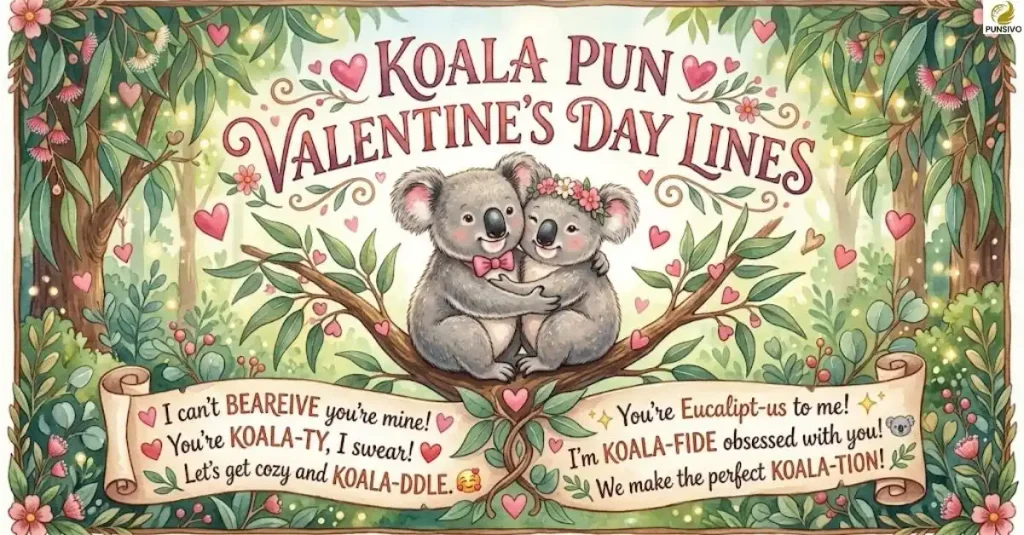 koala-pun-valentines-day-lines Koala Pun Valentine's Day Lines