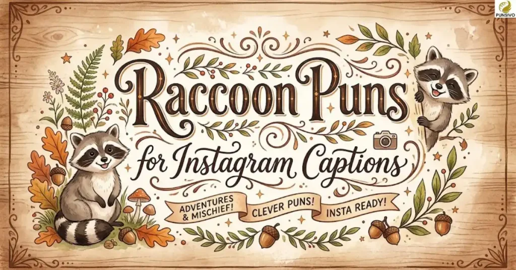 Raccoon Puns for Instagram Captions