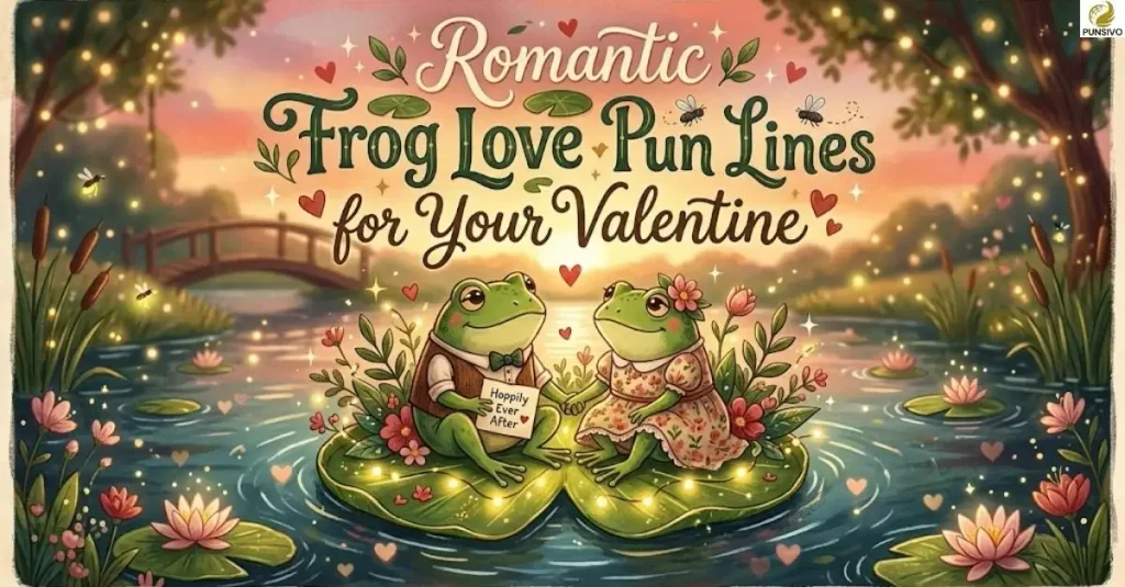 romantic-frog-love-pun-lines-for-your-valentine Romantic Frog Love Pun Lines for Your Valentine