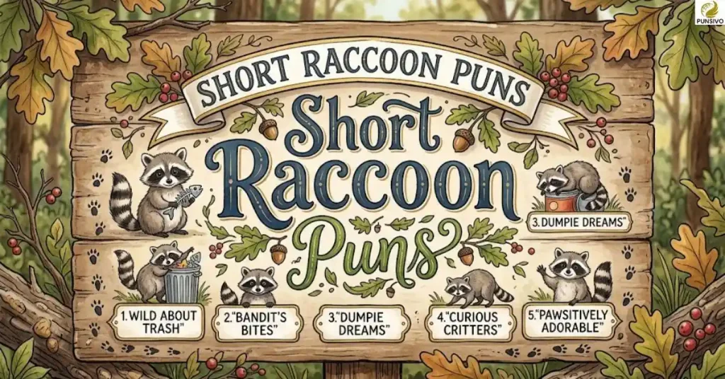 Short Raccoon Puns