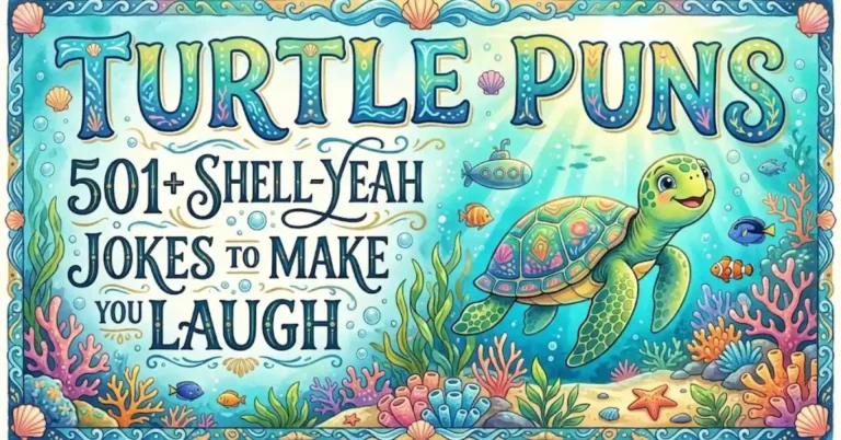 Turtle Puns: 501+ Shell-Yeah Jokes to Make You Laugh