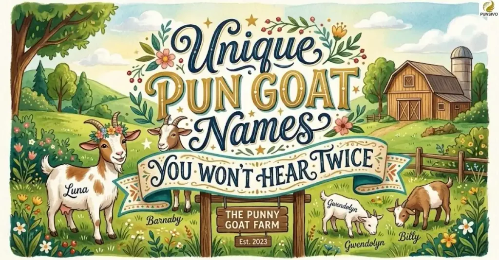 Unique Pun Goat Names You Won't Hear Twice