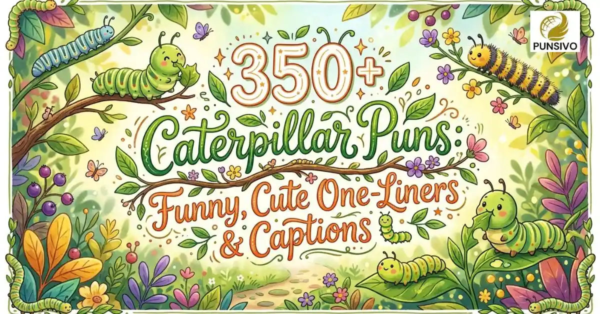 350+ Caterpillar Puns: Funny, Cute One-Liners & Captions 🐛