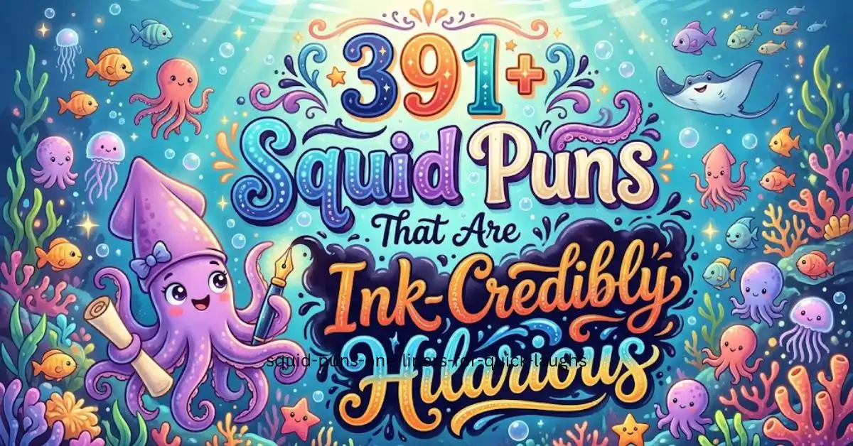 391+ Squid Puns That Are Ink-Credibly Hilarious