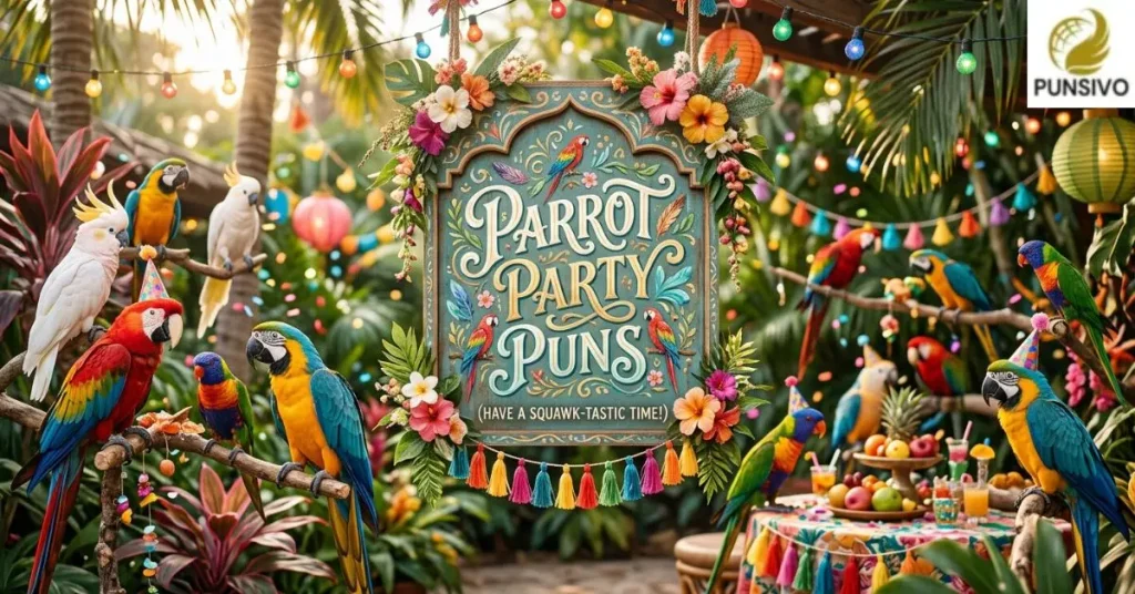 parrot-party-puns Parrot Party Puns