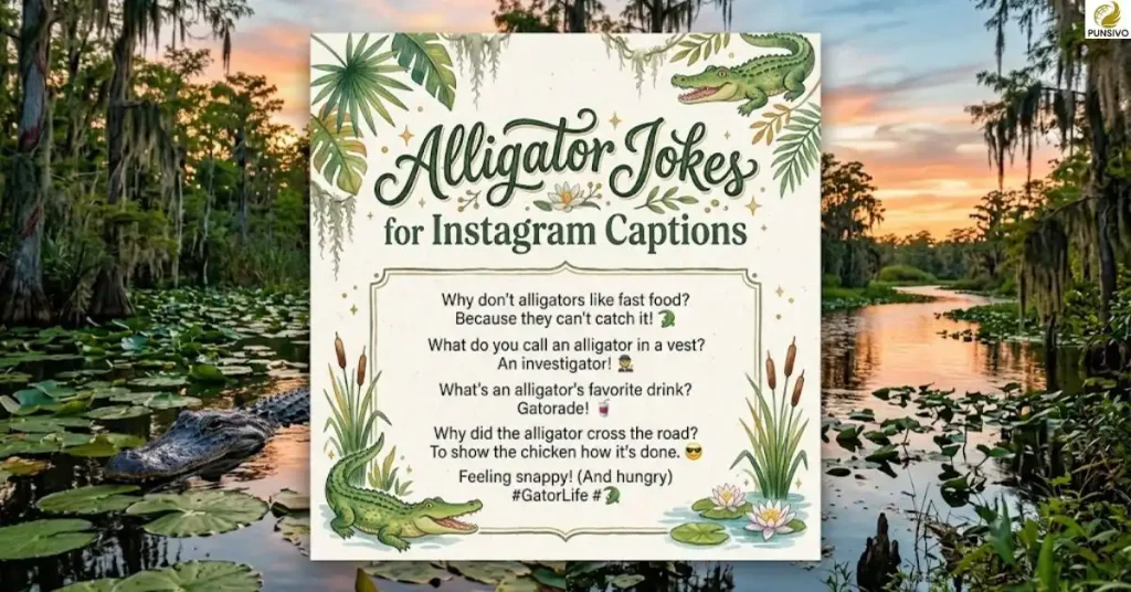 Alligator Jokes for Instagram Captions