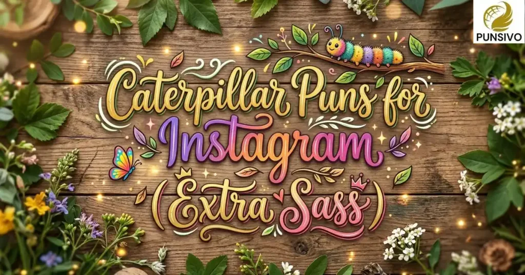 Caterpillar Puns for Instagram (Extra Sass)