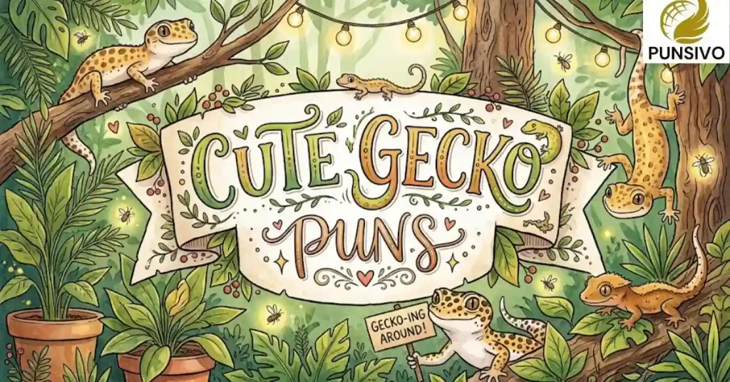 Cute Gecko Puns