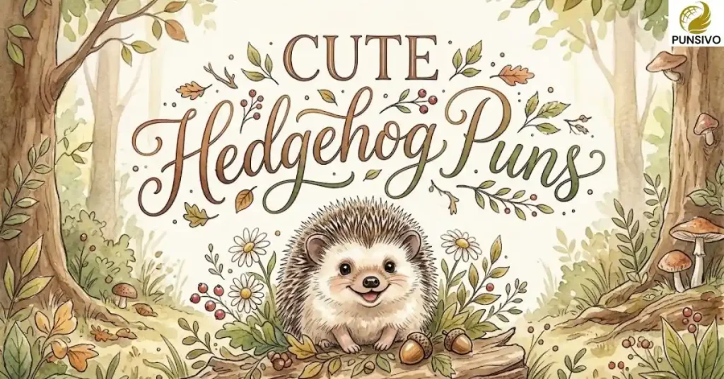 Cute Hedgehog Puns