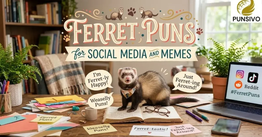 Ferret Puns for Social Media and Memes
