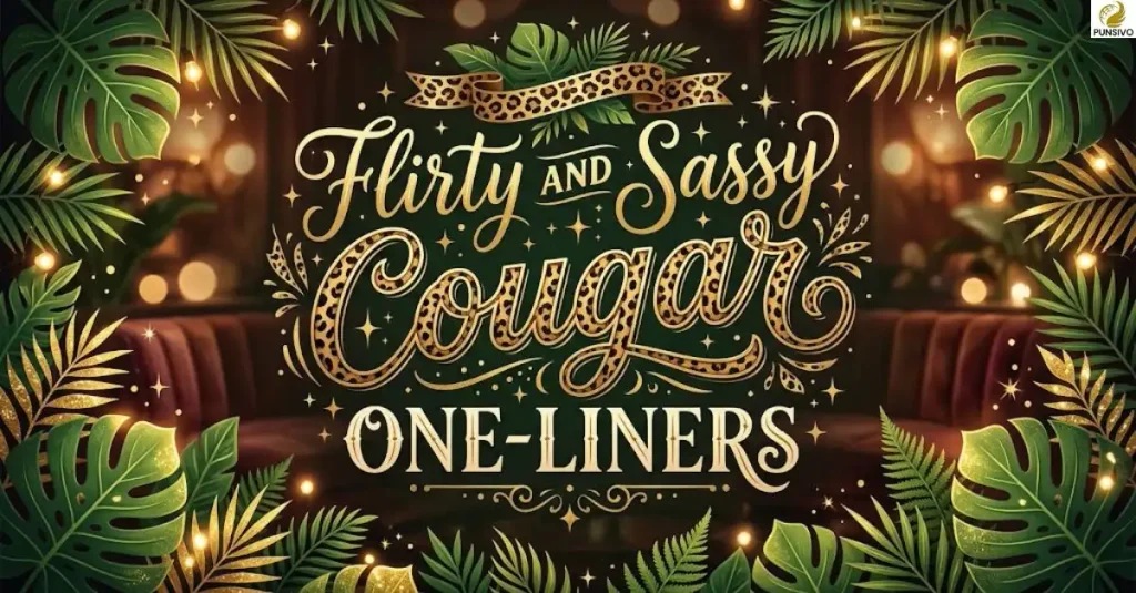 Flirty and Sassy Cougar One-Liners