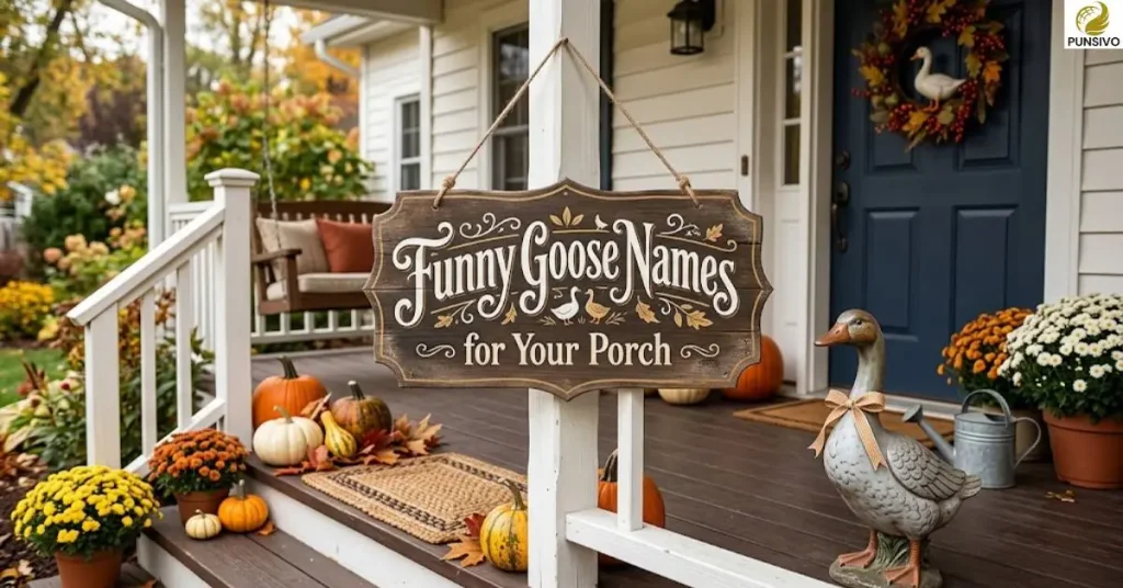 Funny Goose Names for Your Porch