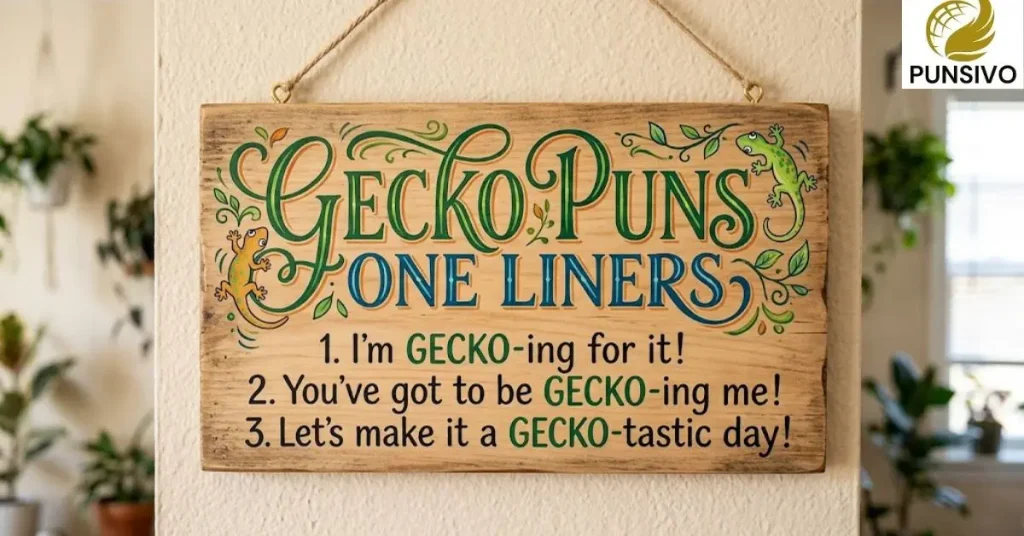 Gecko Puns One Liners