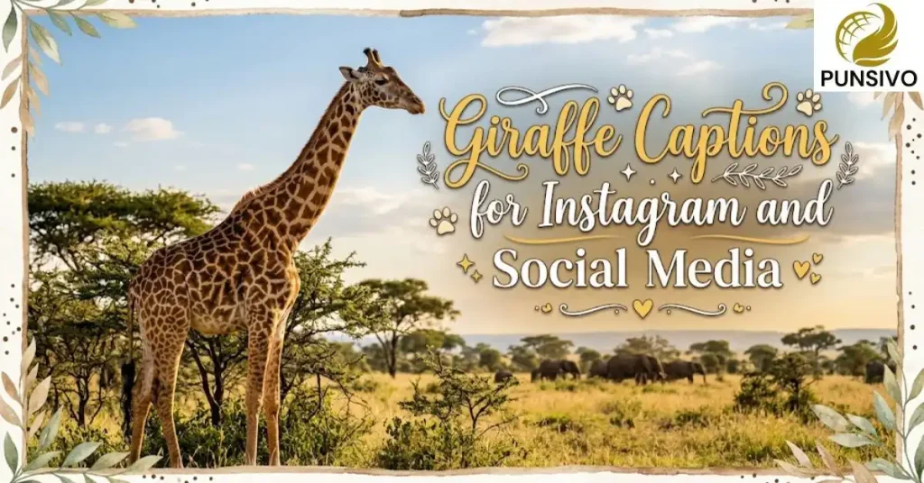 Giraffe Captions for Instagram and Social Media