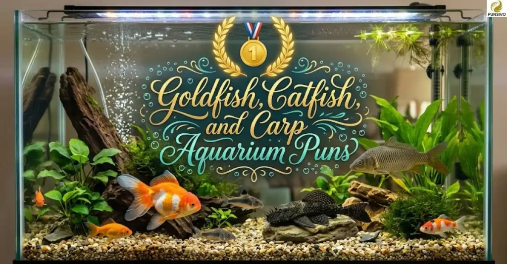 Goldfish, Catfish, and Carp Aquarium Puns