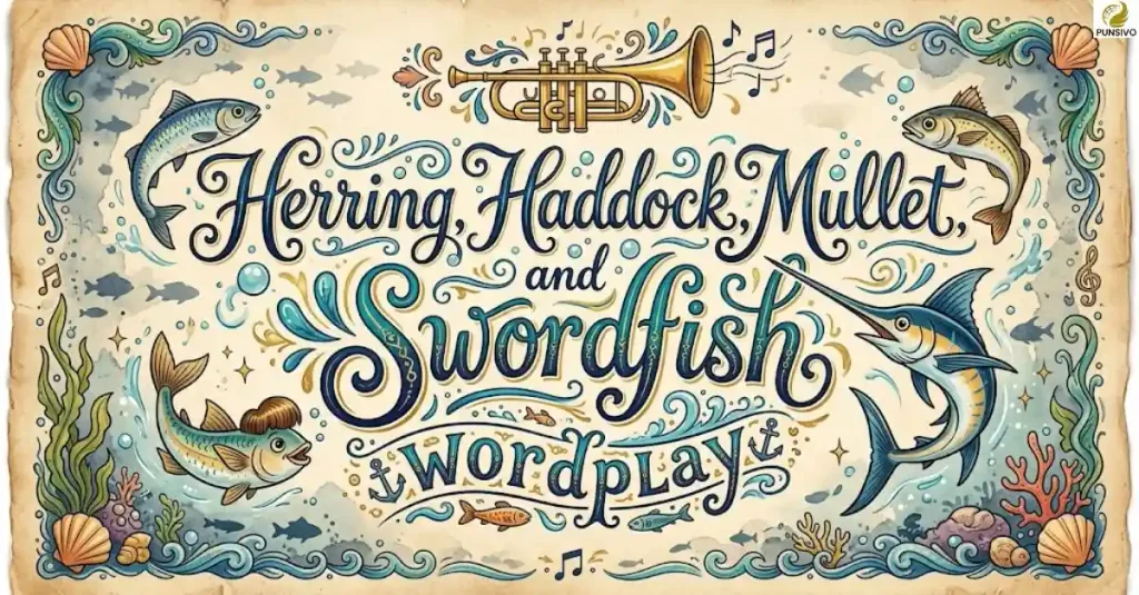 Herring, Haddock, Mullet, and Swordfish Wordplay