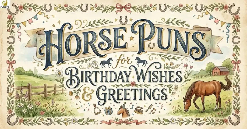 horse-puns-for-birthday-wishes-and-greetings Horse Puns for Birthday Wishes and Greetings