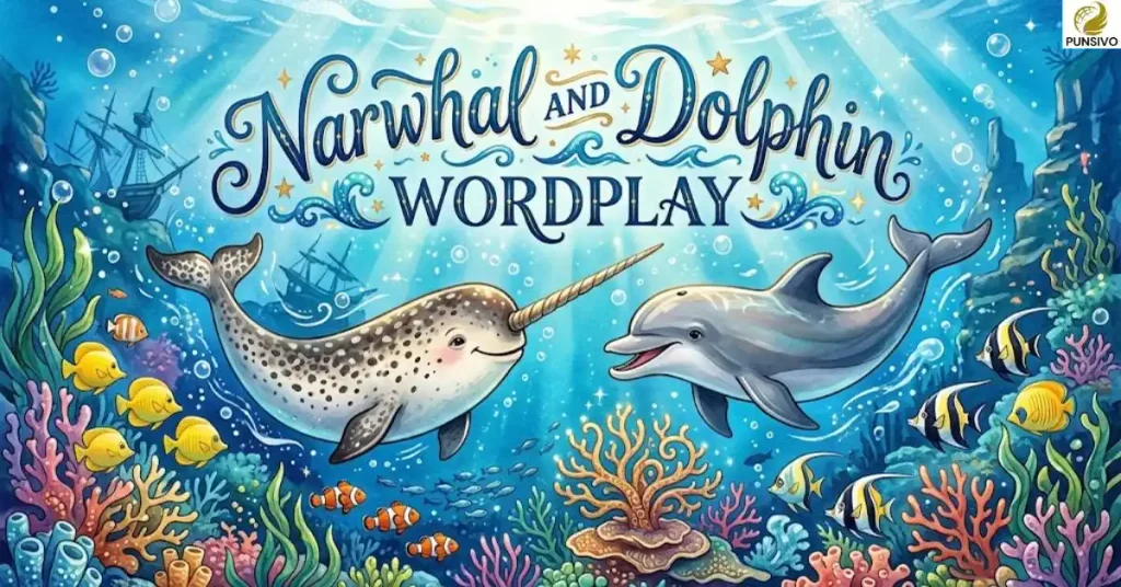 narwhal-and-dolphin-wordplay Narwhal and Dolphin Wordplay