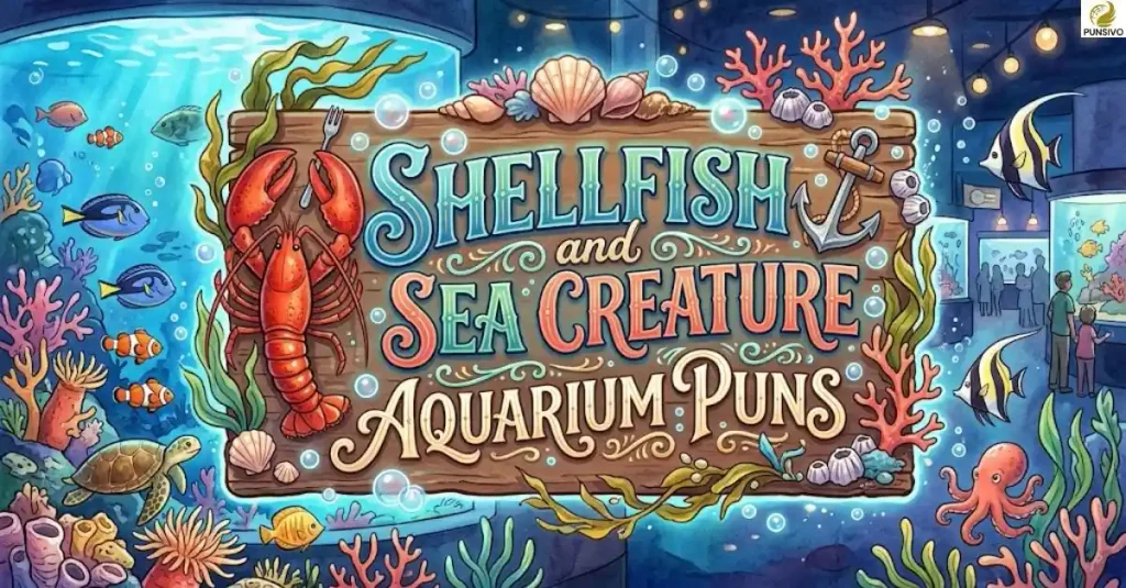 Shellfish and Sea Creature Aquarium Puns