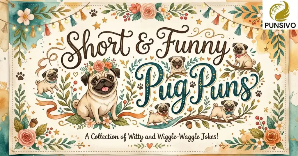Short & Funny Pug Puns