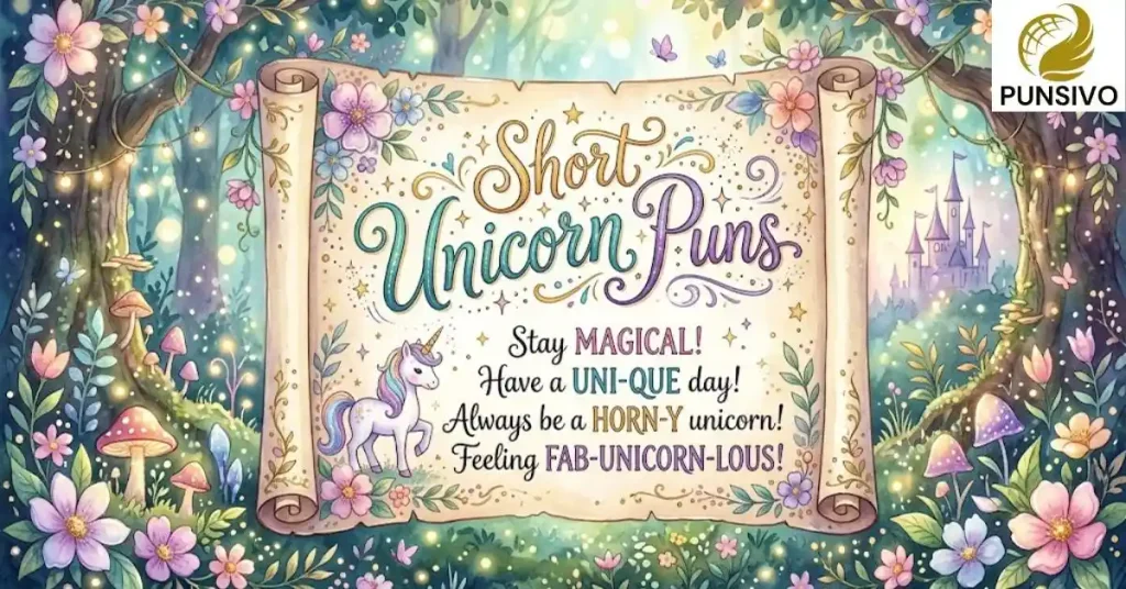 Short Unicorn Puns