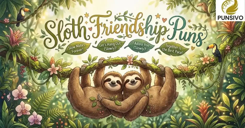Sloth Friendship Puns