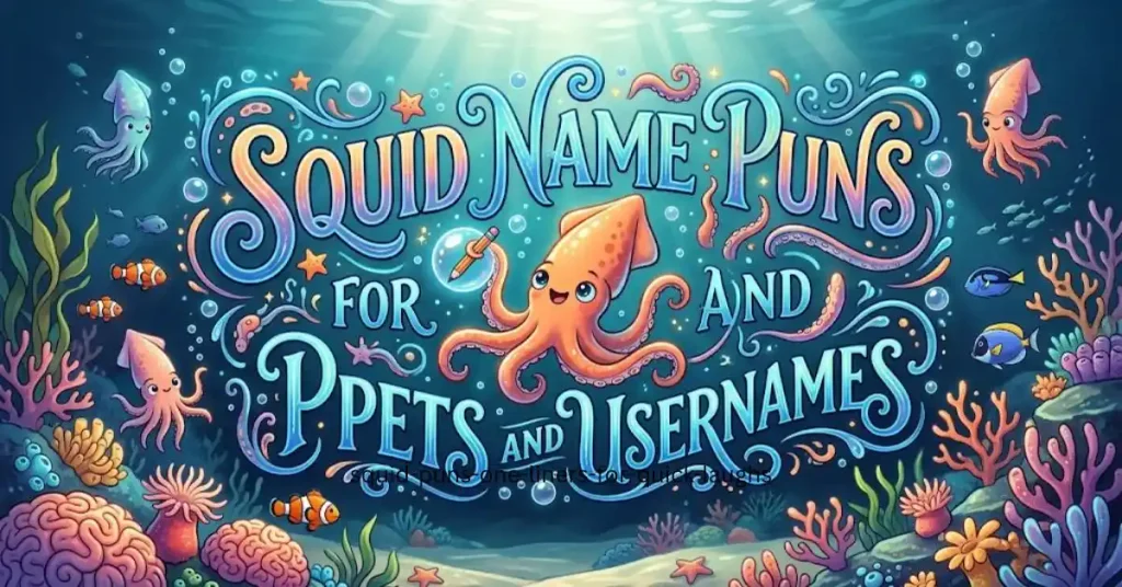 Squid Name Puns for Pets and Usernames