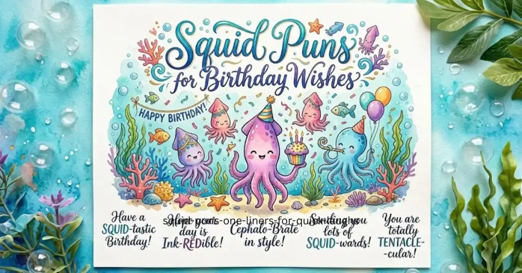 Squid Puns for Birthday Wishes