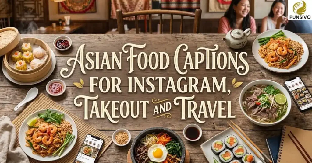 Asian Food Captions for Instagram, Takeout and Travel