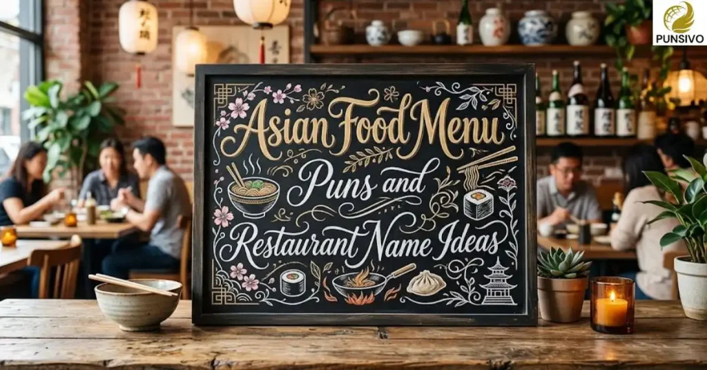 Asian Food Menu Puns and Restaurant Name Ideas