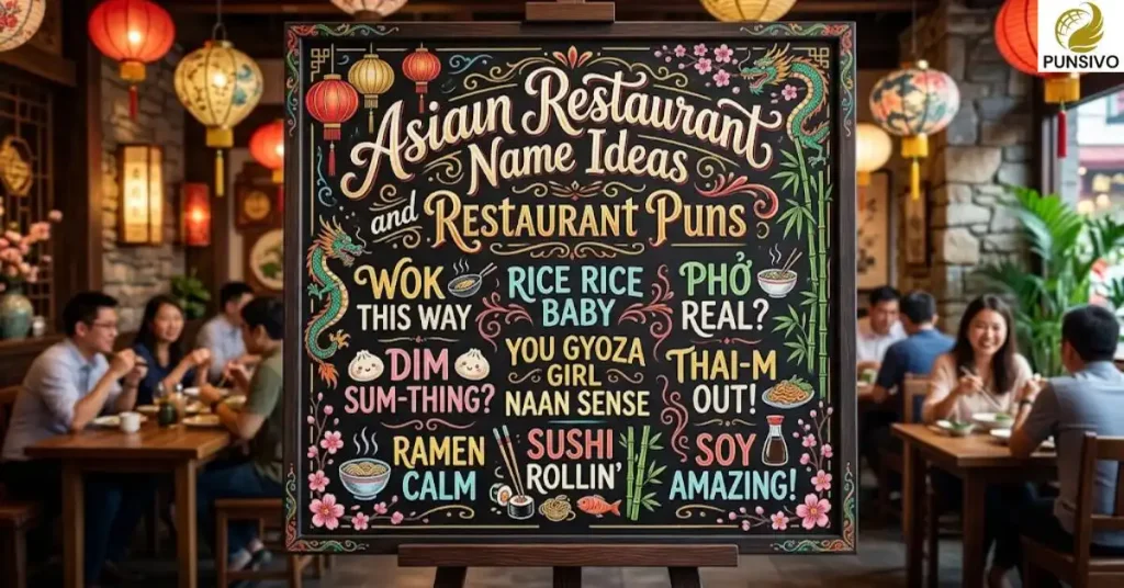 Asian Restaurant Name Ideas and Restaurant Puns